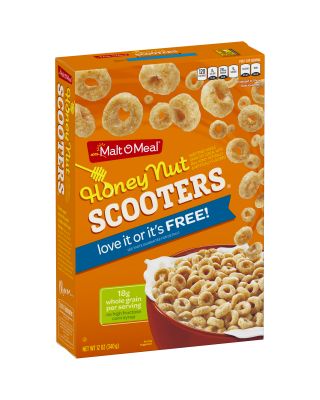 Honey Nut Scooters Malt-O-Meal 14/13.5 oz Bag