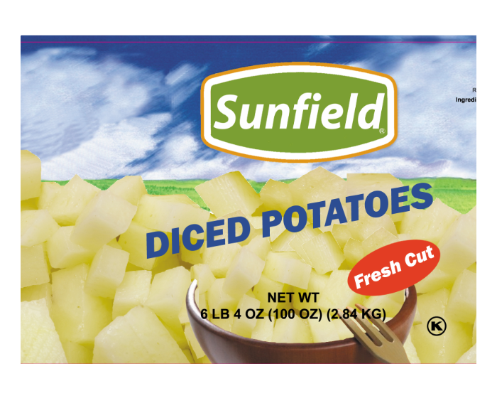 Diced Potatoes 6/10