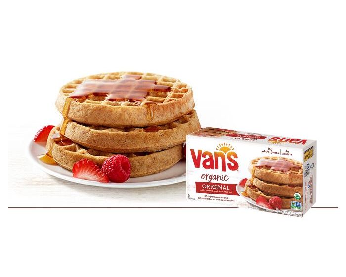 Organic Whole Grain Waffles Van's 72/8 oz